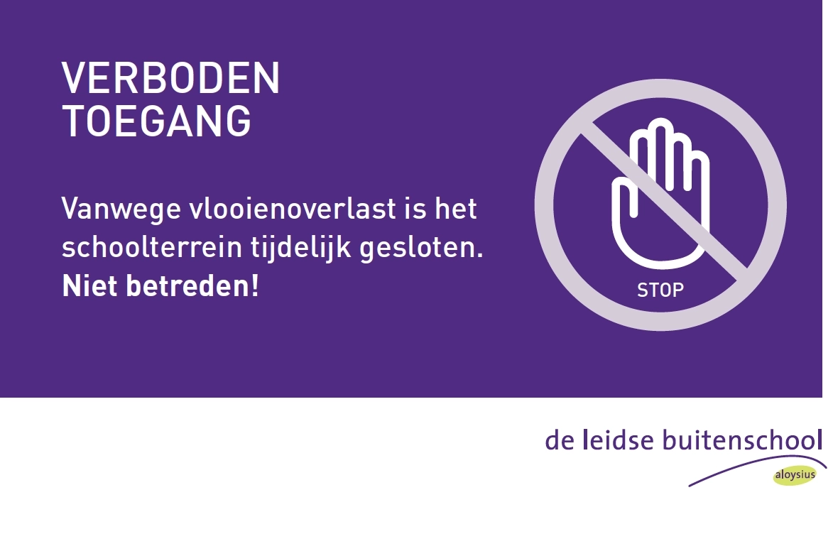 Schoolterrein gesloten
